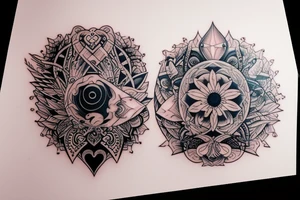 Daughters, love, pain, diamonds tattoo idea