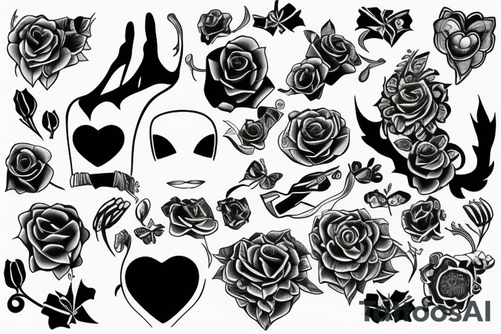 Daughters, love, pain, diamonds tattoo idea