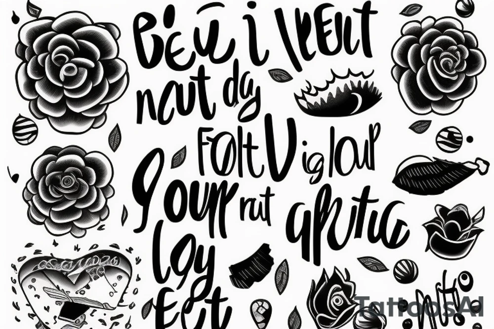 I need to be youthfully felt cause,
God, I never felt young tattoo idea