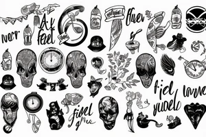 I never felt young tattoo idea