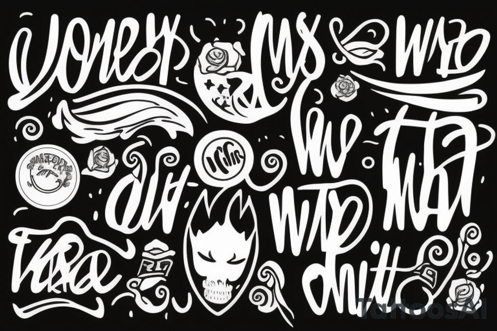The words why not tattoo idea