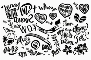The words why not tattoo idea