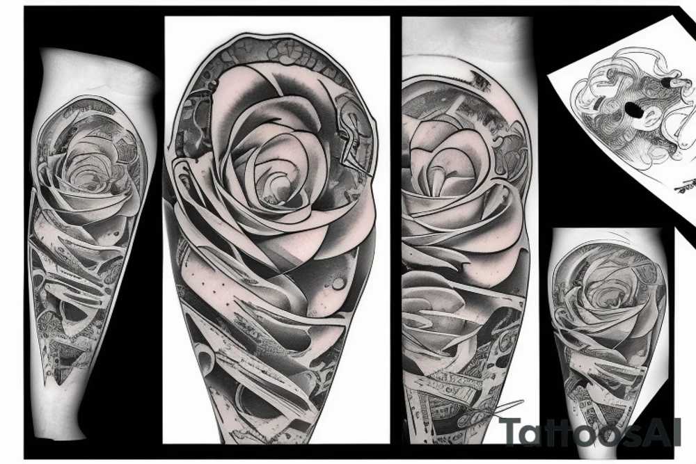 Long horizontal tattoo tattoo idea