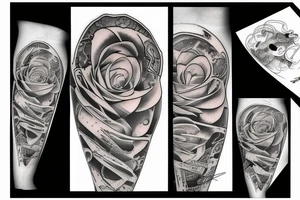 Long horizontal tattoo tattoo idea