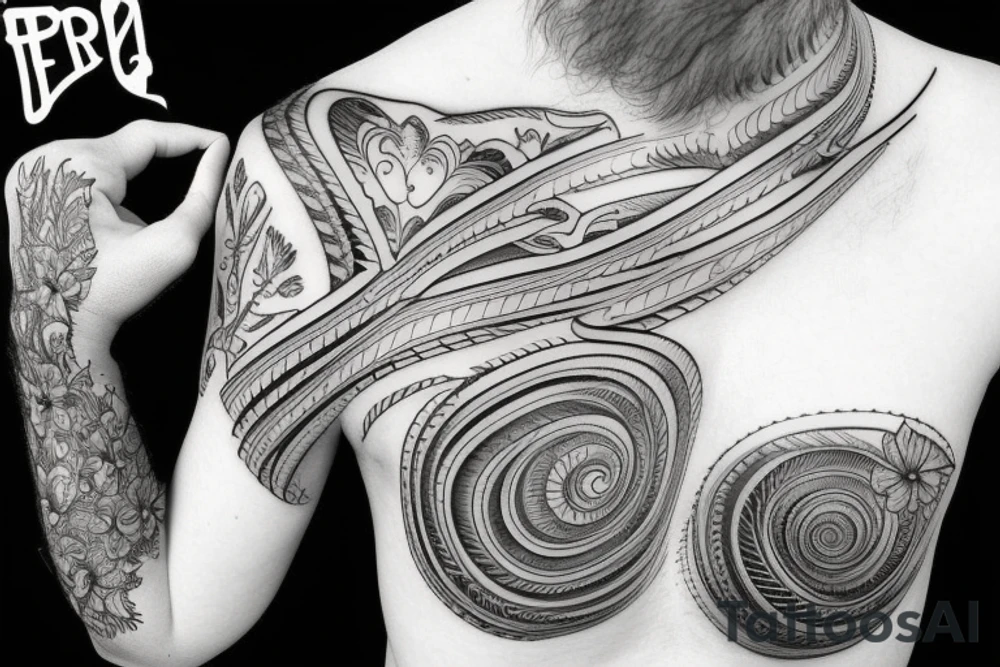 Long horizontal tattoo tattoo idea