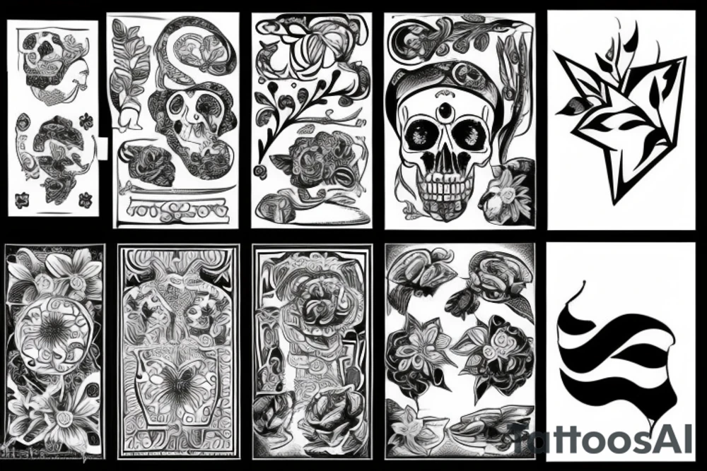 Нож вокруг tattoo idea