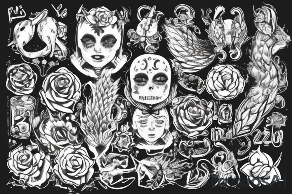 Кузнец кующий птицу tattoo idea