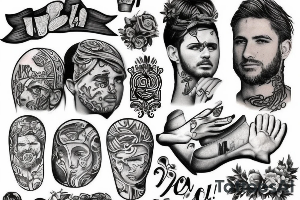 anthic greek with a grafitty tattoo idea