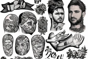 anthic greek with a grafitty tattoo idea