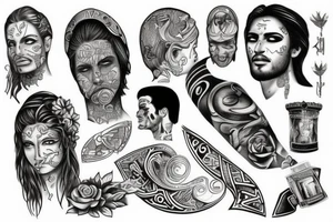 anthic greek with a grafitty tattoo idea