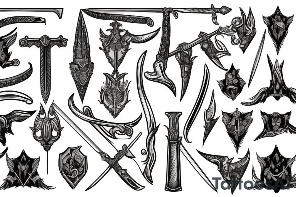 Sheld sword tattoo idea