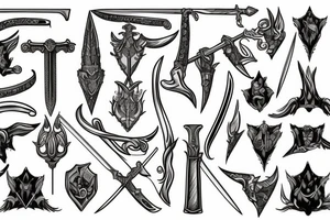 Sheld sword tattoo idea