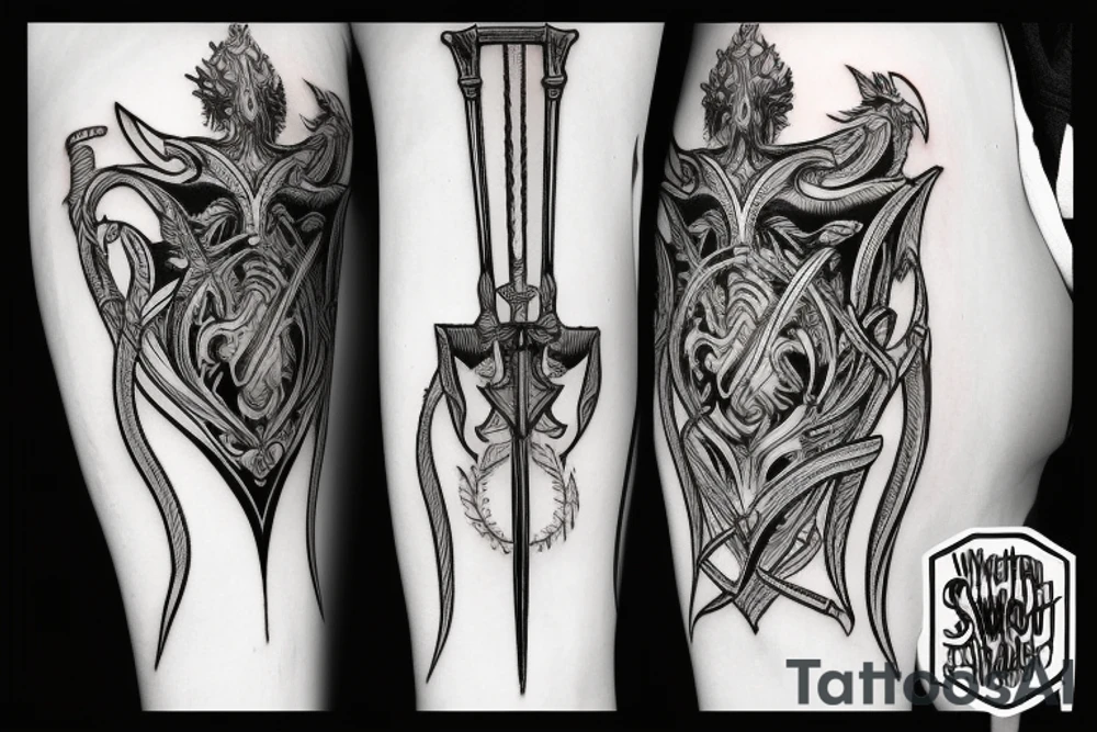 Sheld sword tattoo idea