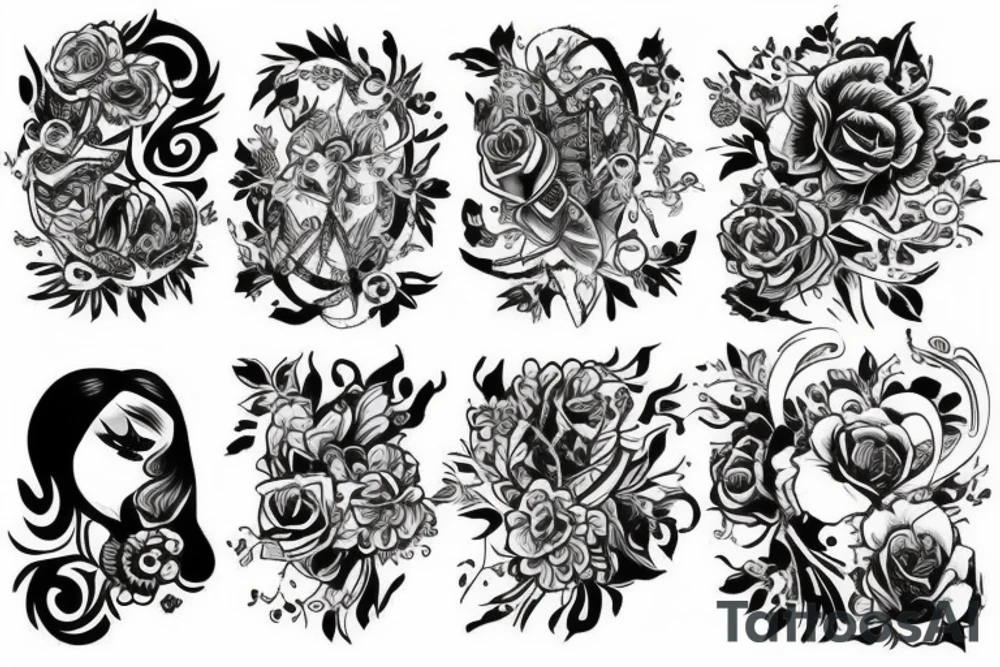 Череп tattoo idea