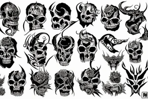 7 hell demons tattoo idea
