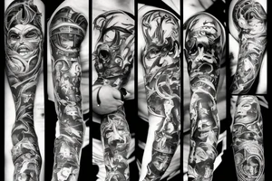 7 hell demons tattoo idea