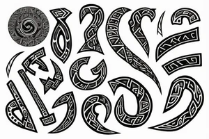 Scandinavian runes tattoo idea