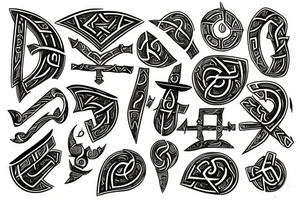 Scandinavian runes tattoo idea