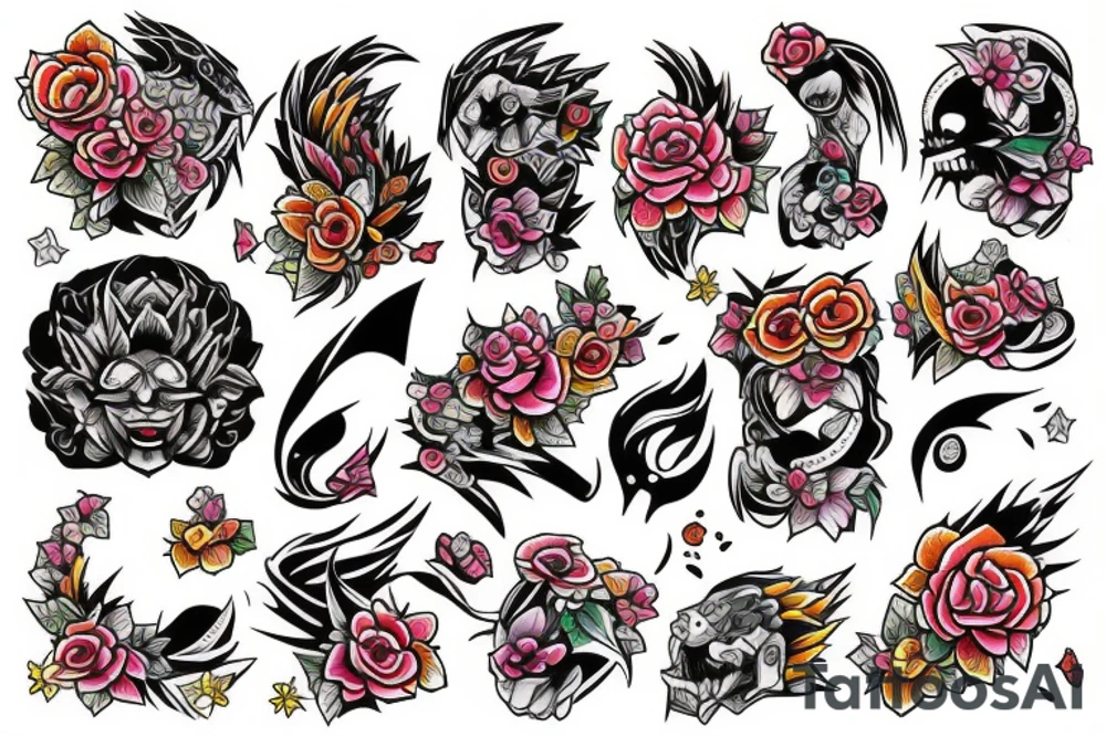 Color mini tatto tattoo idea