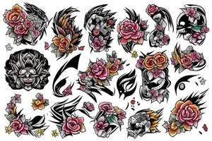 Color mini tatto tattoo idea