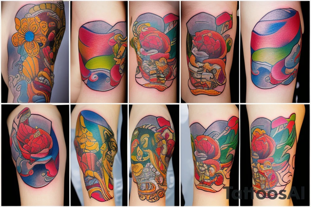 Color mini tatto tattoo idea