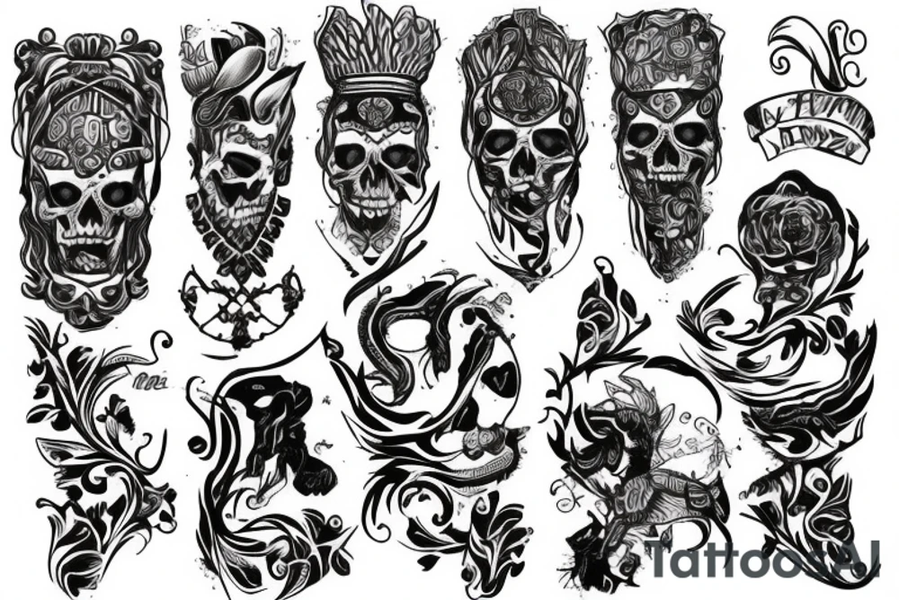 Old Slavs pictures tattoo idea