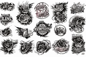 Train with a flames tattoo idea