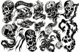 Japan dead god tattoo idea