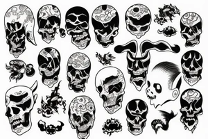Japan dead god tattoo idea