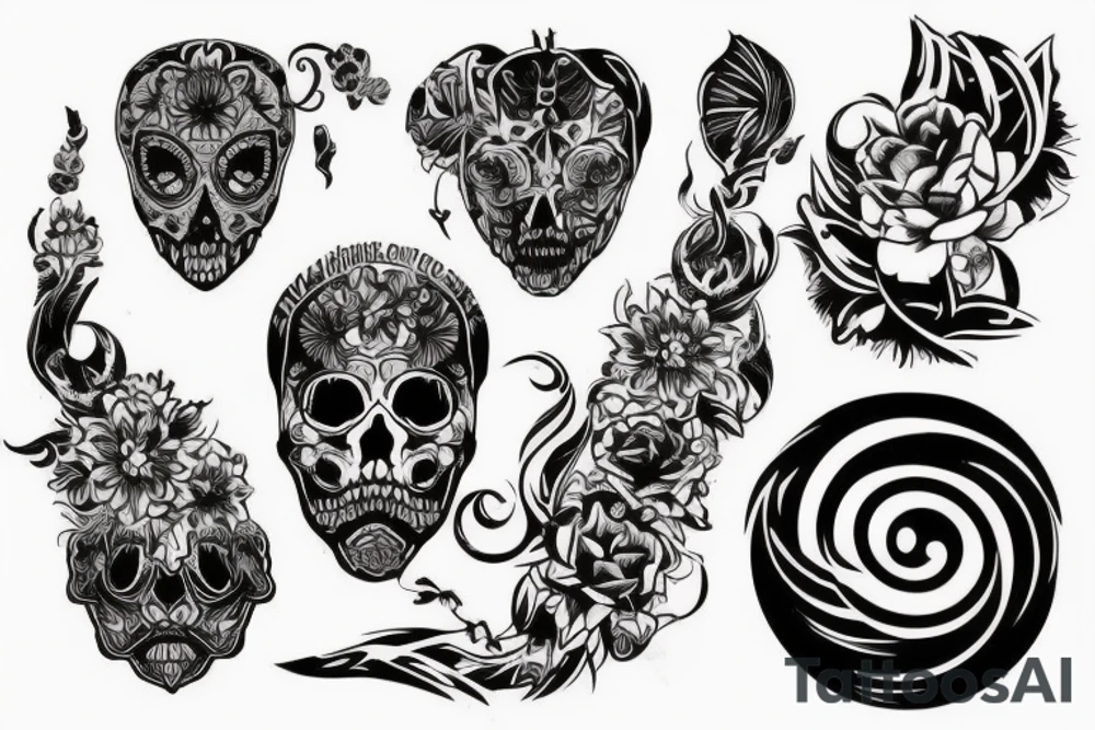 Множество глаз и щупальца tattoo idea