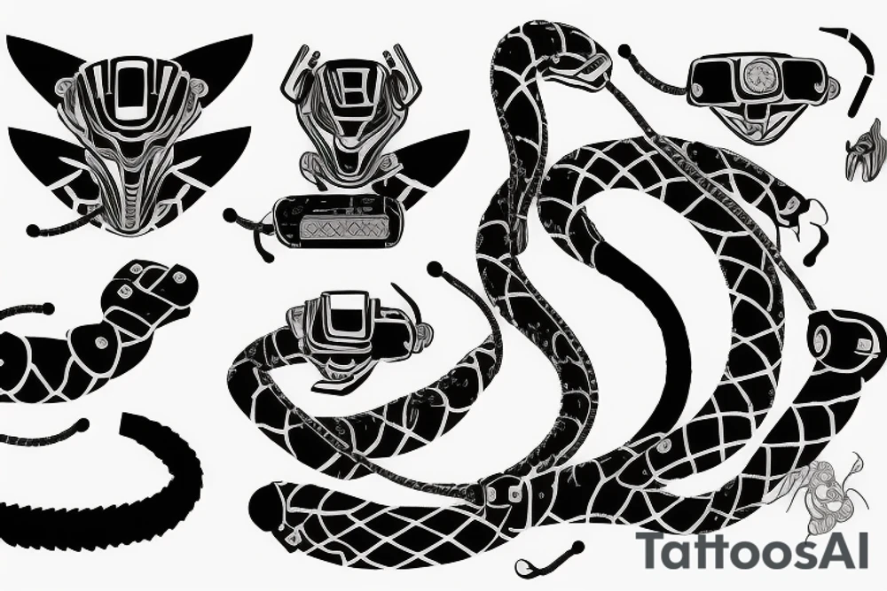 Cobra robot tattoo idea