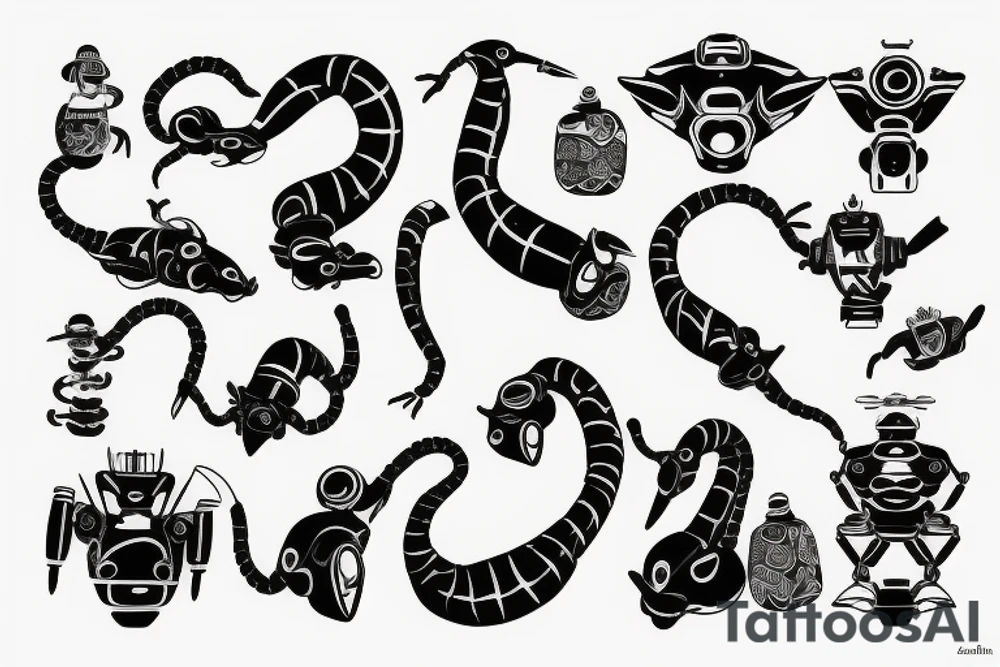 Cobra robot tattoo idea