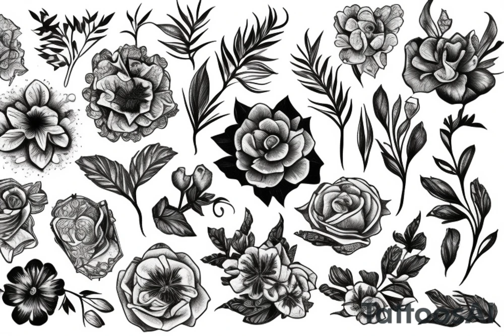 Flowers tattoo idea