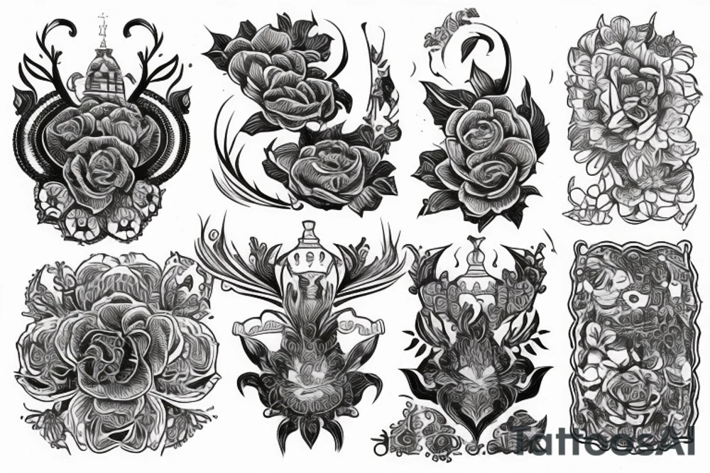 Милый дракончик с сердечками tattoo idea