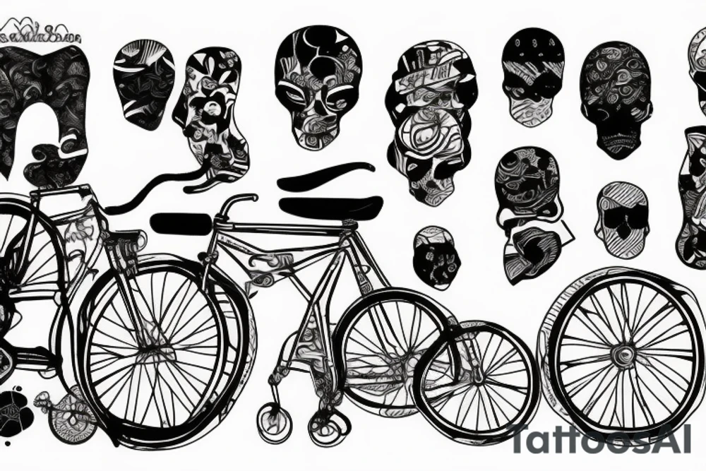 Fixed gear tattoo idea