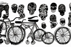 Fixed gear tattoo idea