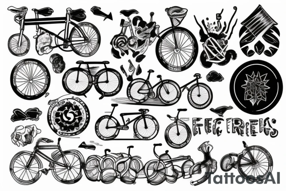 Fixed gear tattoo idea