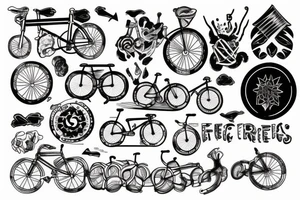 Fixed gear tattoo idea