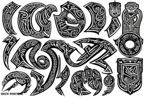 Eastern Slavs runes tattoo idea
