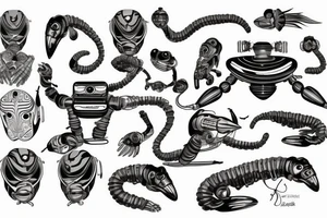 Cobra robot tattoo idea