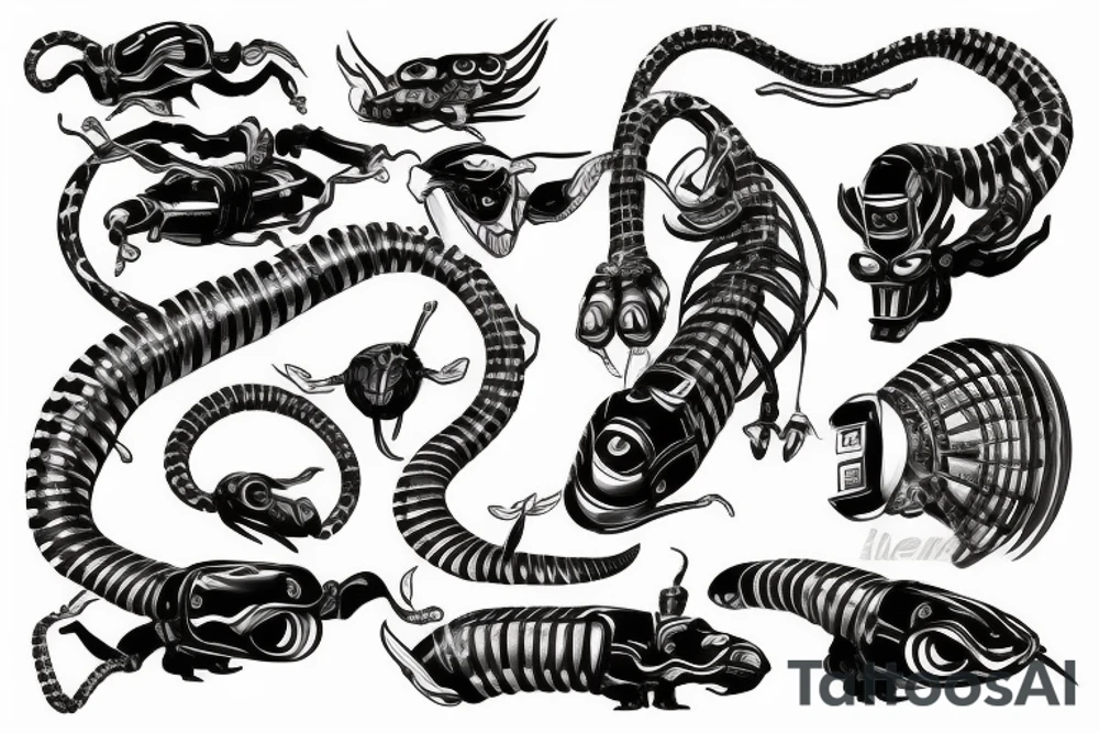 Cobra robot tattoo idea
