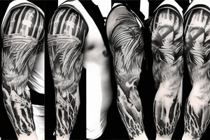 Predator sleeve tattoo idea