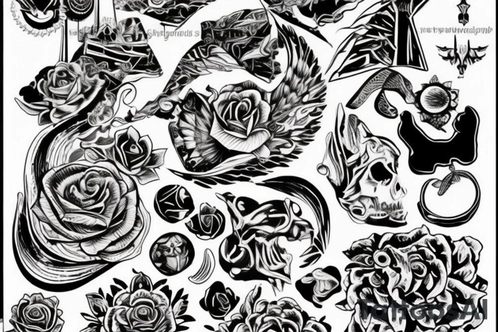Множество глаз и щупальца tattoo idea