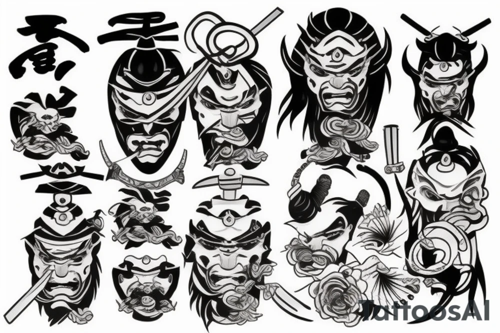 Samurai tattoo idea