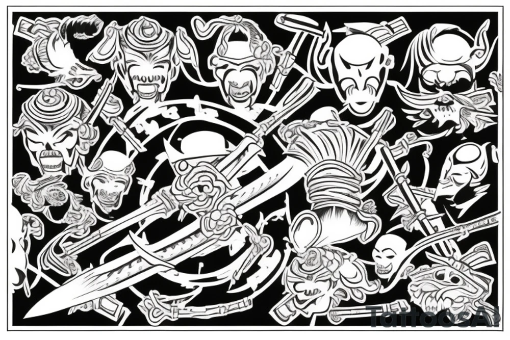 Samurai tattoo idea
