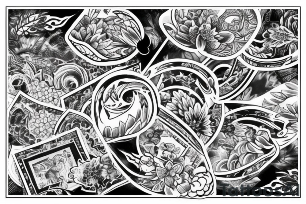 Акула выпрыгивает из воды с открытой пастью tattoo idea