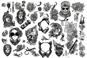 Надпись bld tattoo idea