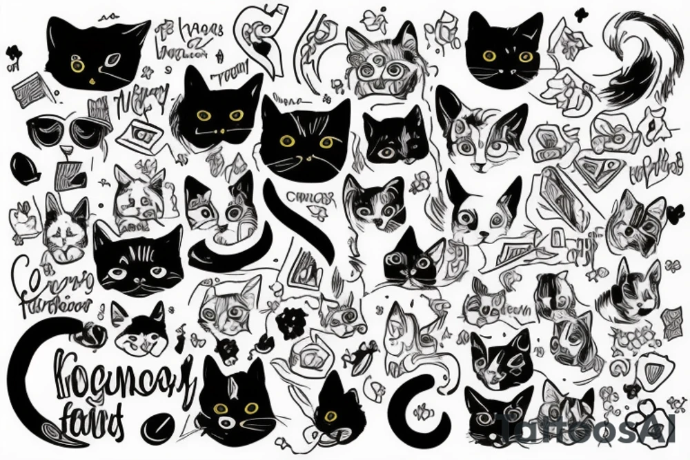 Dog and cat are my family tattoo idea