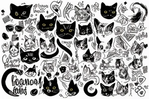 Dog and cat are my family tattoo idea