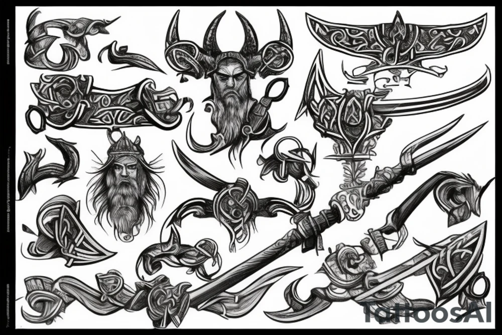 Viking for axe tattoo idea